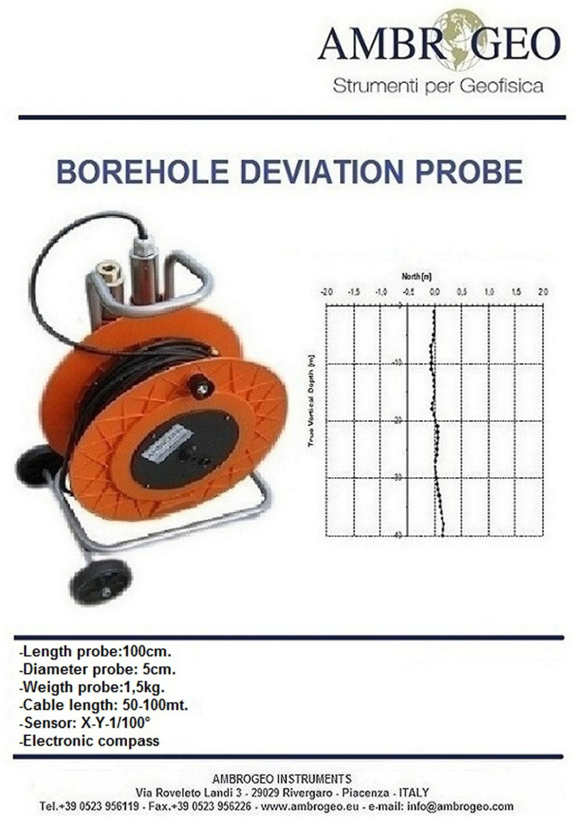 Borehole Deviation Probe