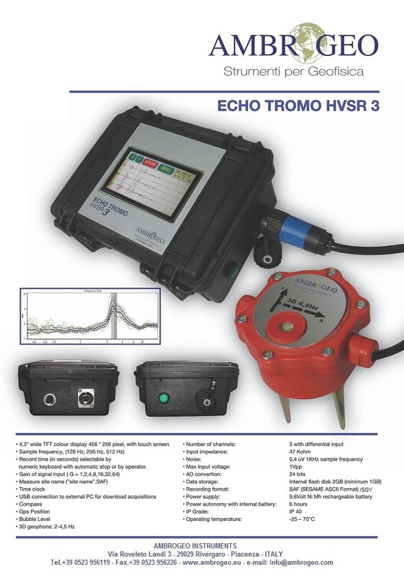 ECHO TROMO HVSR 3